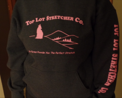 Top Lot Stretcher Co. Hooded Sweatshirt - Pink Lettering